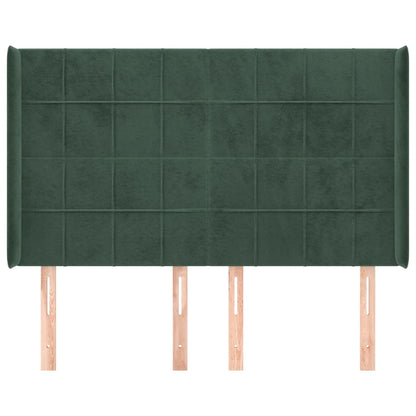 Hoofdbord Met Randen Fluweel 147 x 16 x 118/128 cm