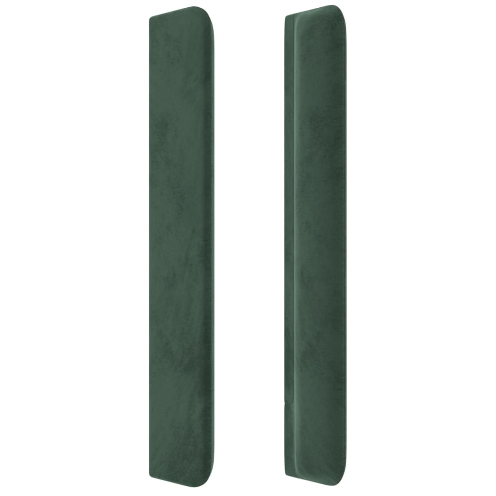 Hoofdbord Met Randen Fluweel 183 x 16 x 118/128 cm