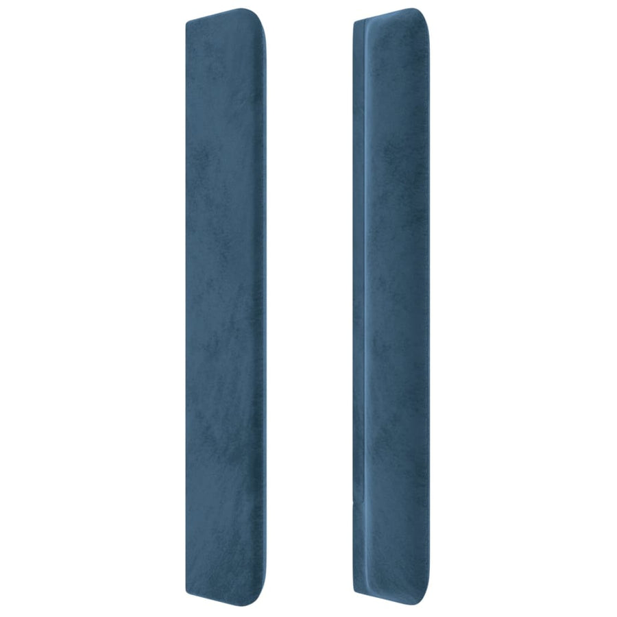 Hoofdbord Met Randen Fluweel 183 x 16 x 118/128 cm