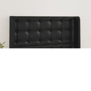 Hoofdbord 103x16x118/128 cm kunstleer zwart