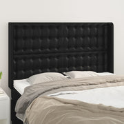 Hoofdbord 147x16x118/128 cm kunstleer zwart
