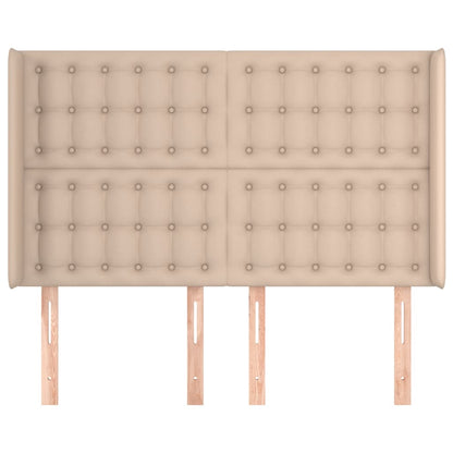 Hoofdbord Met Randen 47X6X8/28Cm Kunstleer Kleur 147 x 16 x 118/128 cm Cappuccino