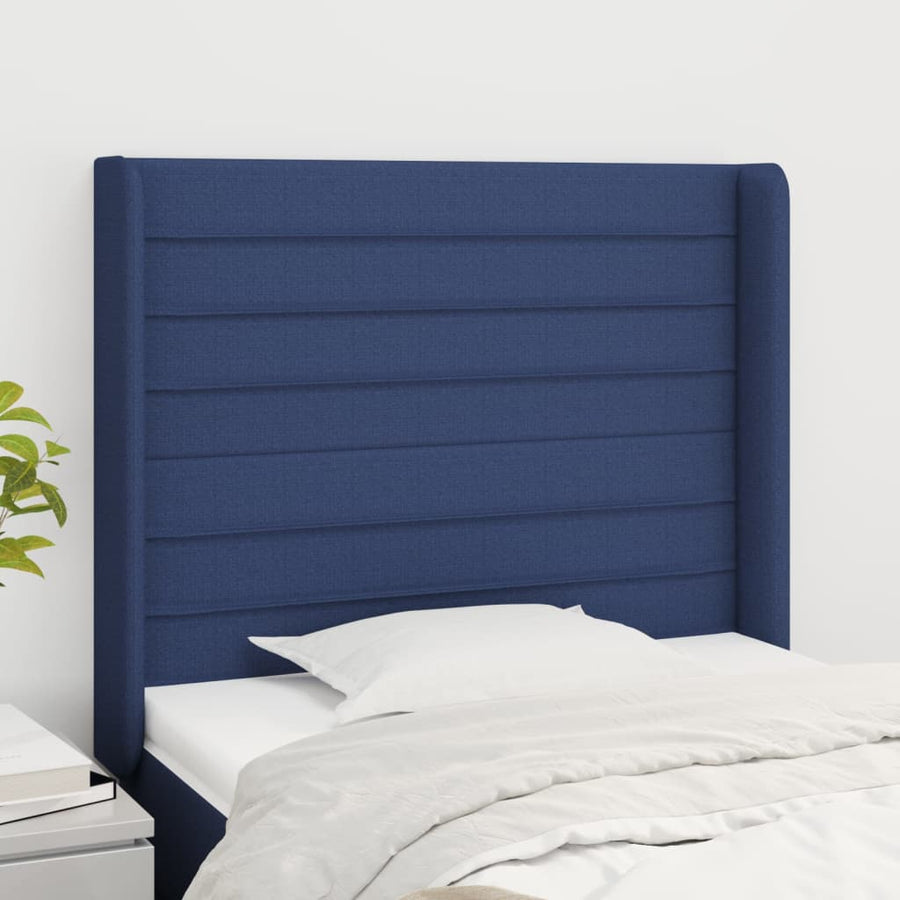 Hoofdbord Met Randen 83X16X78/88 Cm Stof Donkerbruin
