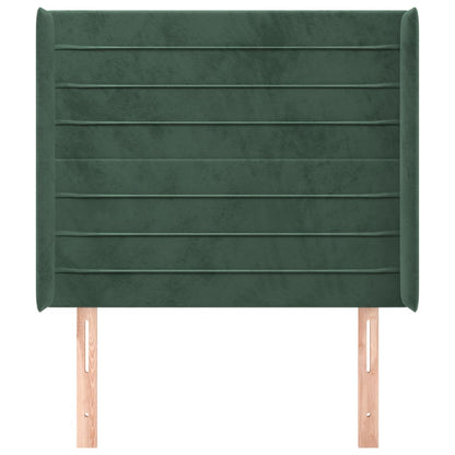 Hoofdbord Met Randen Fluweel 93 x 16 x 118/128 cm