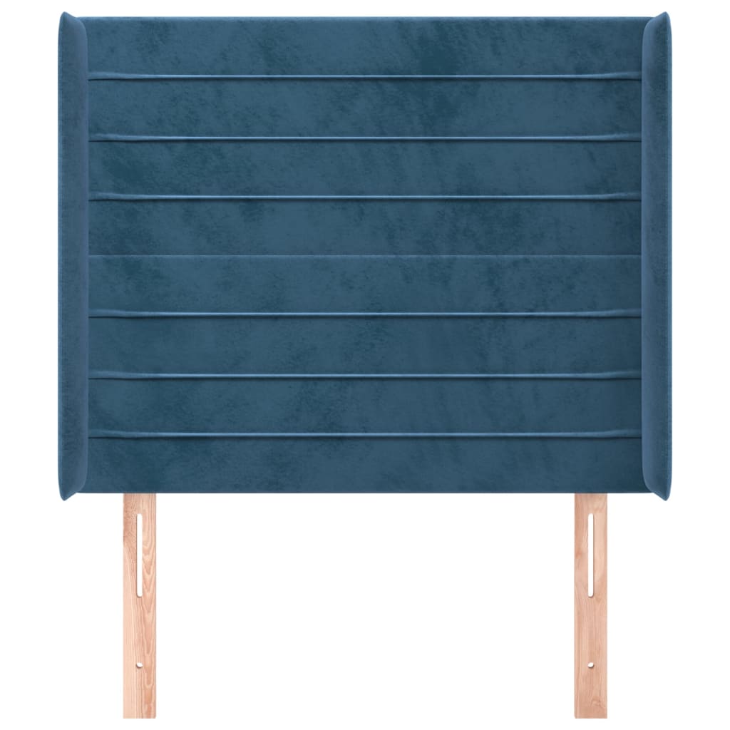 Hoofdbord Met Randen Fluweel 93 x 16 x 118/128 cm