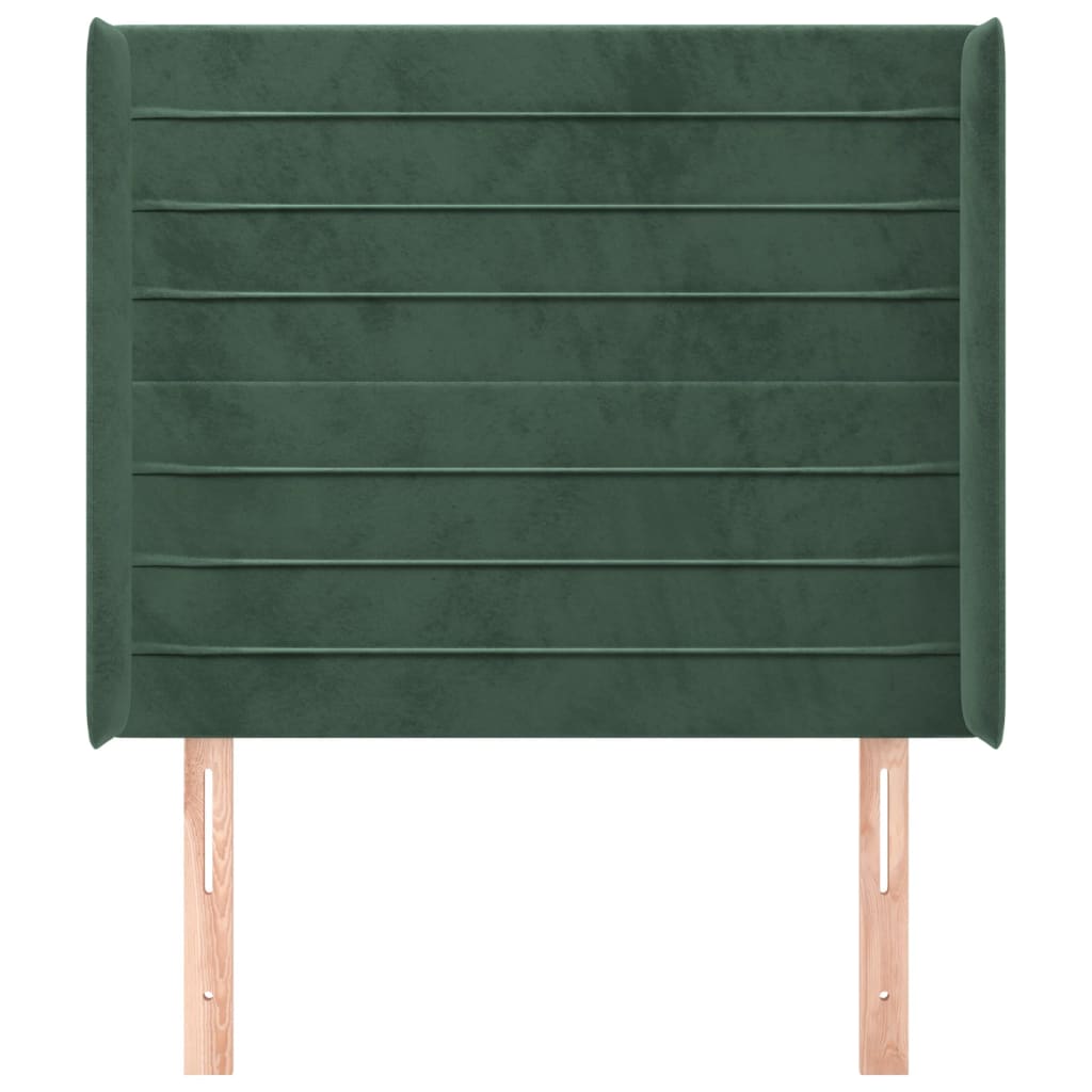 Hoofdbord Met Randen Fluweel 103 x 16 x 118/128 cm