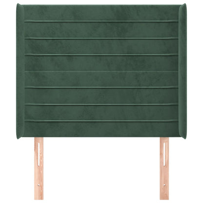 Hoofdbord Met Randen Fluweel 103 x 16 x 118/128 cm