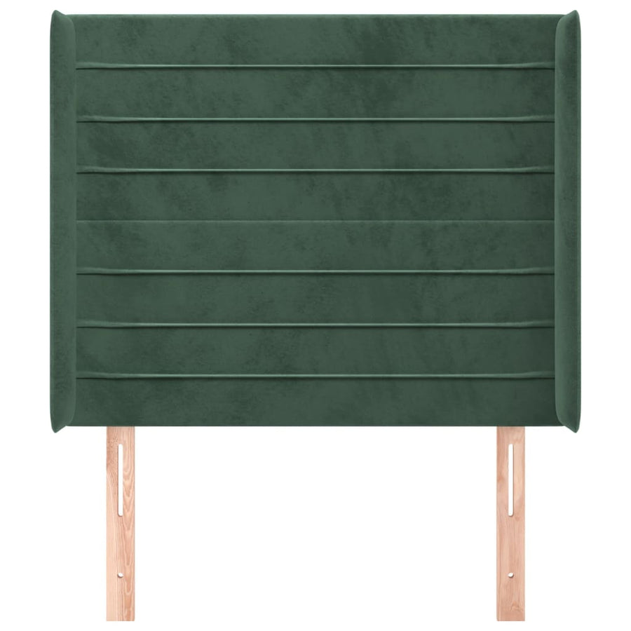 Hoofdbord Met Randen Fluweel 103 x 16 x 118/128 cm