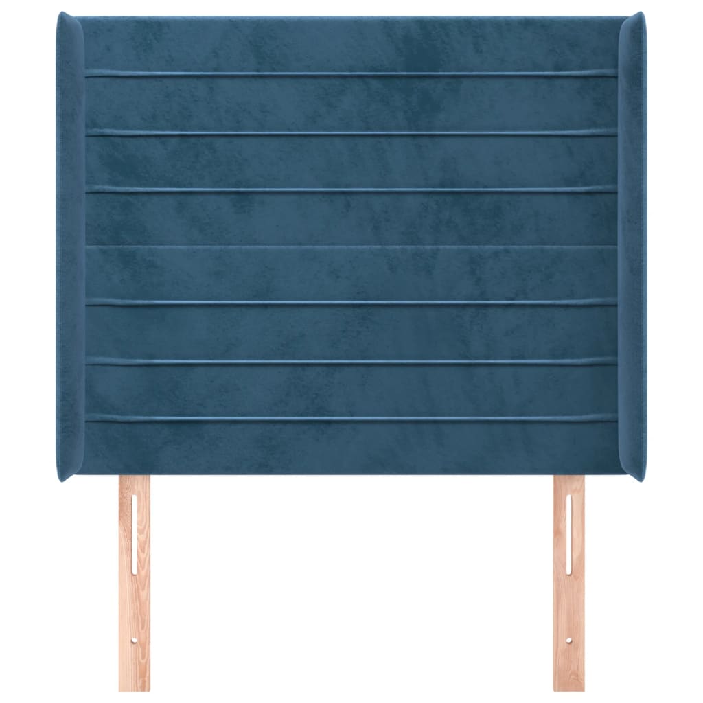 Hoofdbord Met Randen Fluweel 103 x 16 x 118/128 cm