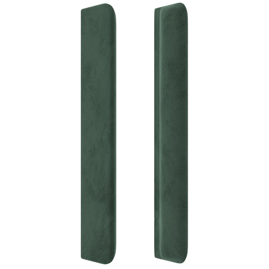 Hoofdbord Met Randen Fluweel 147 x 16 x 118/128 cm