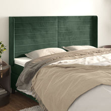 Hoofdbord Met Randen Fluweel 163 x 16 x 118/128 cm