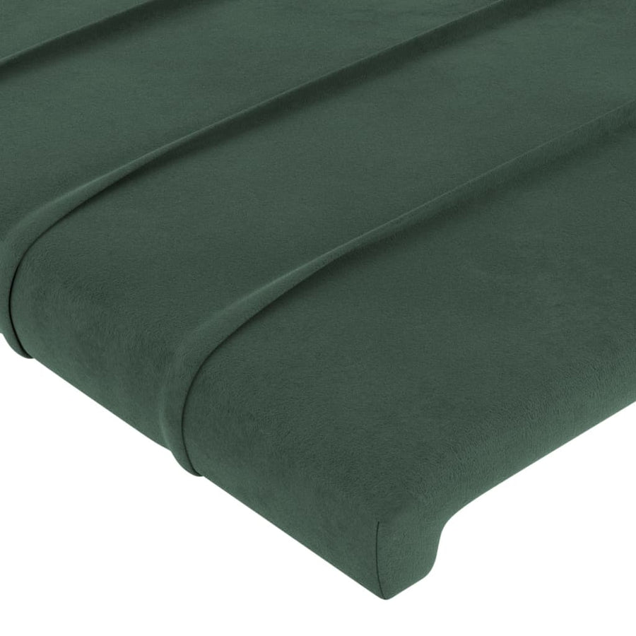 Hoofdbord Met Randen Fluweel 183 x 16 x 118/128 cm