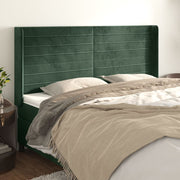 Velvet Headboard With Edges 183 x 16 x 118/128 cm