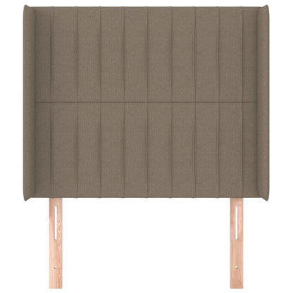 Hoofdbord Met Randen Stof 83 x 16 x 118/128 cm Taupe
