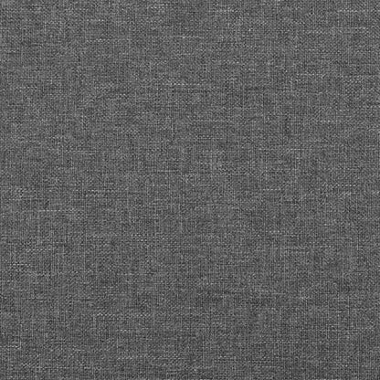 Hoofdbord Met Randen Stof 93 x 16 x 118/128 cm Donkergrijs