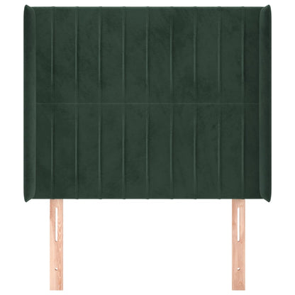Hoofdbord Met Randen Fluweel 93 x 16 x 118/128 cm