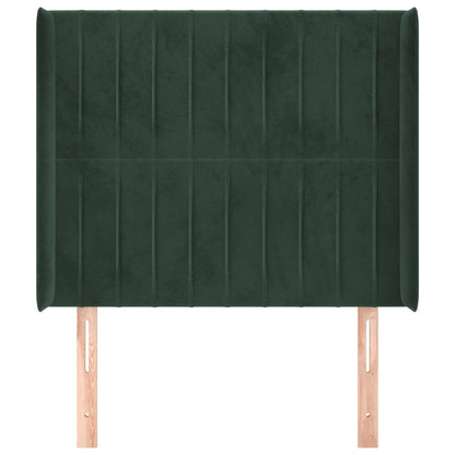 Hoofdbord Met Randen Fluweel 103 x 16 x 118/128 cm