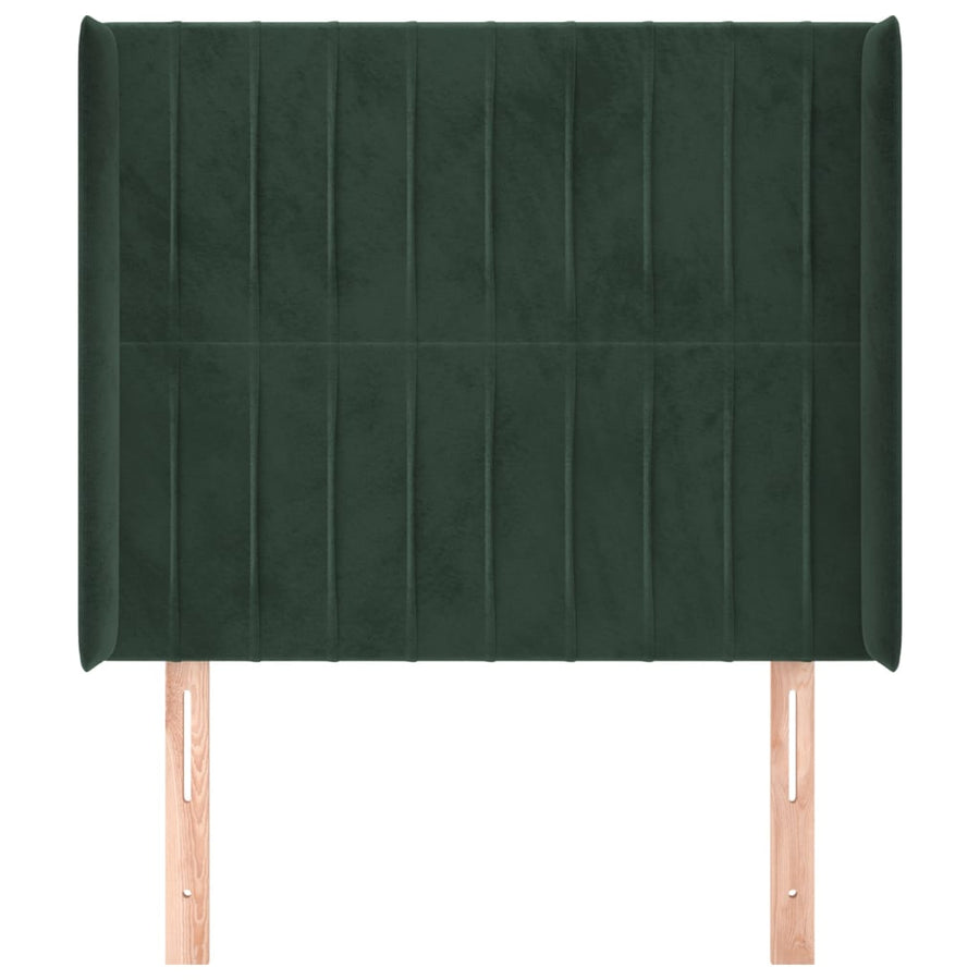 Hoofdbord Met Randen Fluweel 103 x 16 x 118/128 cm