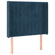 Hoofdbord Met Randen Fluweel 103 x 16 x 118/128 cm