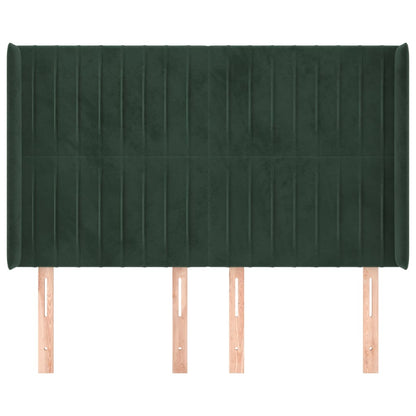 Hoofdbord Met Randen Fluweel 147 x 16 x 118/128 cm