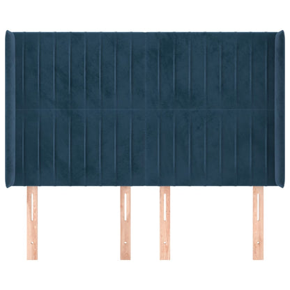 Hoofdbord Met Randen Fluweel 147 x 16 x 118/128 cm