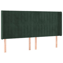 Hoofdbord Met Randen Fluweel 203 x 16 x 118/128 cm