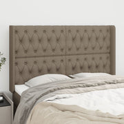 Hoofdbord 147x118/128 cm stof taupe