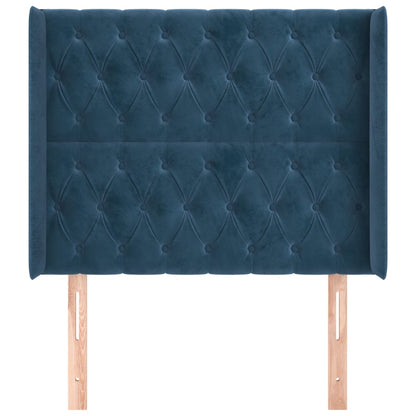 Hoofdbord Met Randen Fluweel 93 x 16 x 118/128 cm