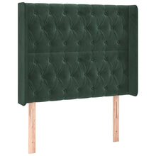 Hoofdbord Met Randen Fluweel 103 x 16 x 118/128 cm