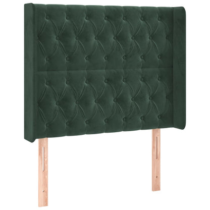 Hoofdbord Met Randen Fluweel 103 x 16 x 118/128 cm