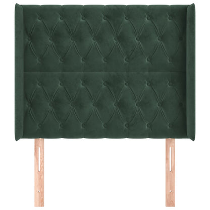 Hoofdbord Met Randen Fluweel 103 x 16 x 118/128 cm