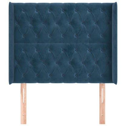 Hoofdbord Met Randen Fluweel 103 x 16 x 118/128 cm