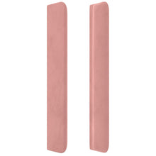 Hoofdbord Met Randen Fluweel 1 183 x 16 x 118/128 cm Roze