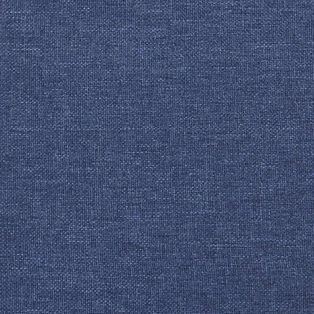 Hoofdbord Met Randen 93X16X118/128 Cm Stof Blauw 93 x 16 x 118/128 cm