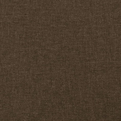 Hoofdbord Met Randen Stof 147 x 16 x 118/128 cm Donkerbruin