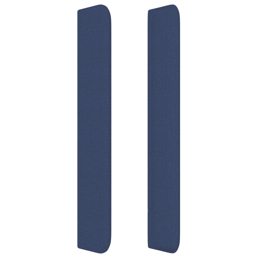 Hoofdbord Met Randen Stof 1 147 x 16 x 118/128 cm Blauw