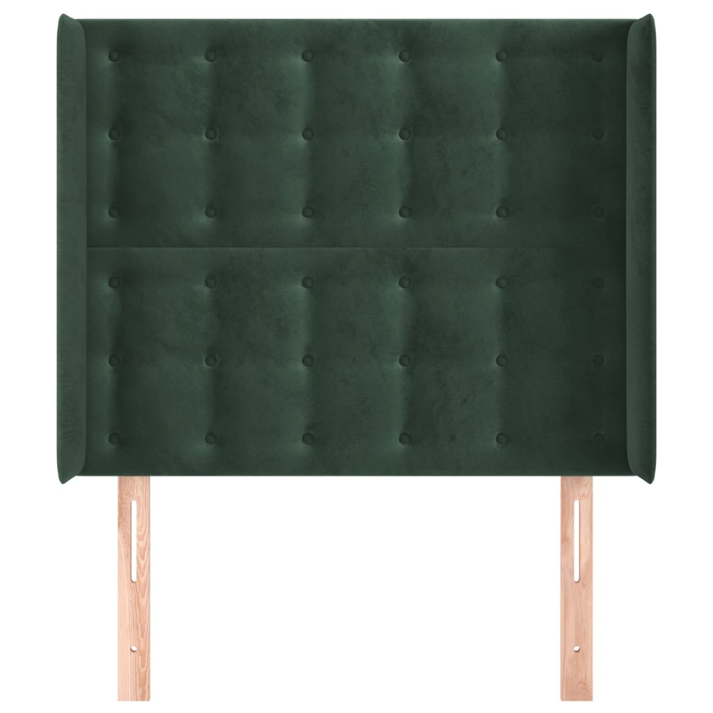 Hoofdbord Met Randen Fluweel 93 x 16 x 118/128 cm