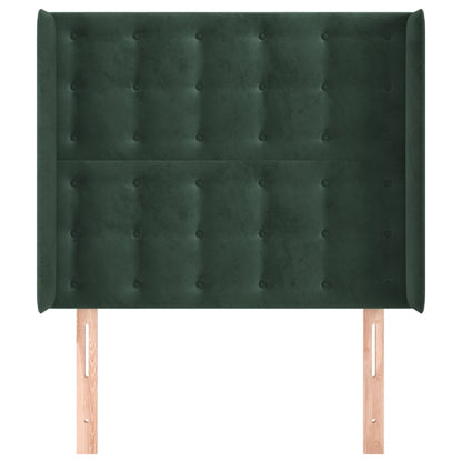 Hoofdbord Met Randen Fluweel 93 x 16 x 118/128 cm