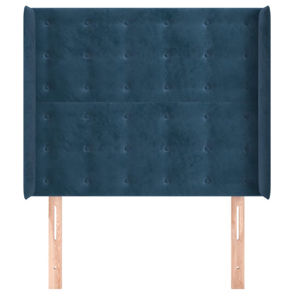 Hoofdbord Met Randen Fluweel 93 x 16 x 118/128 cm