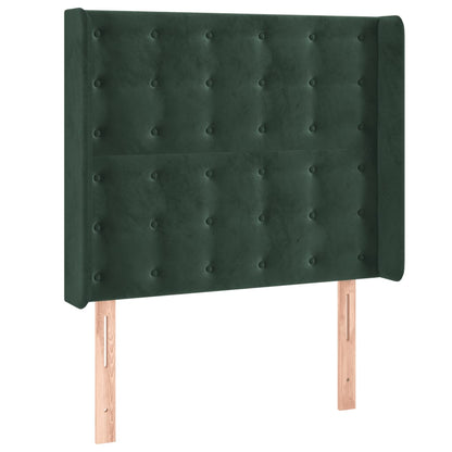 Hoofdbord Met Randen Fluweel 103 x 16 x 118/128 cm