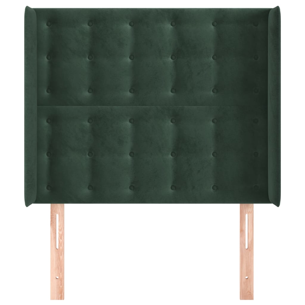 Hoofdbord Met Randen Fluweel 103 x 16 x 118/128 cm