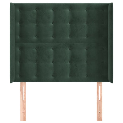 Hoofdbord Met Randen Fluweel 103 x 16 x 118/128 cm