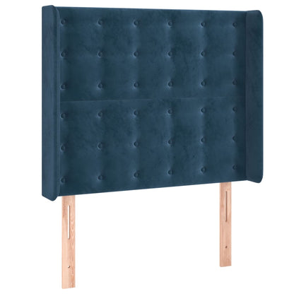 Hoofdbord Met Randen Fluweel 103 x 16 x 118/128 cm
