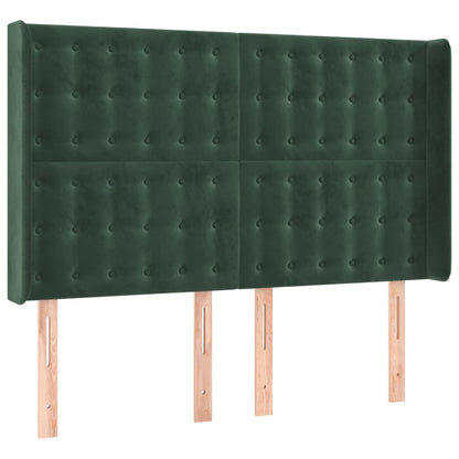 Hoofdbord Met Randen Fluweel 147 x 16 x 118/128 cm