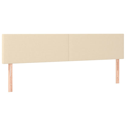 Hoofdbord LED 180x5x78/88 cm stof crèmekleurig 180 x 5 x 78/88 cm Crème