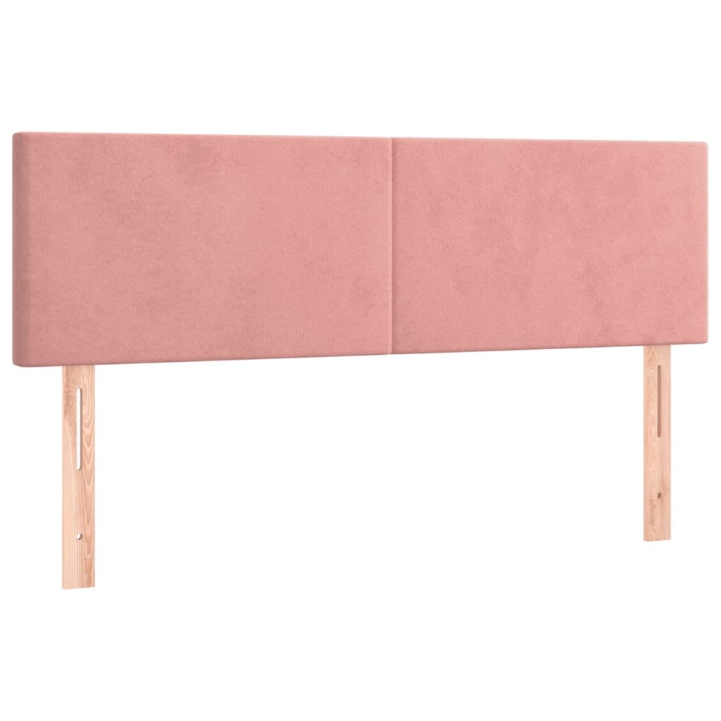 Hoofdbord Led 144X5X78/88 Cm Fluweel Roze