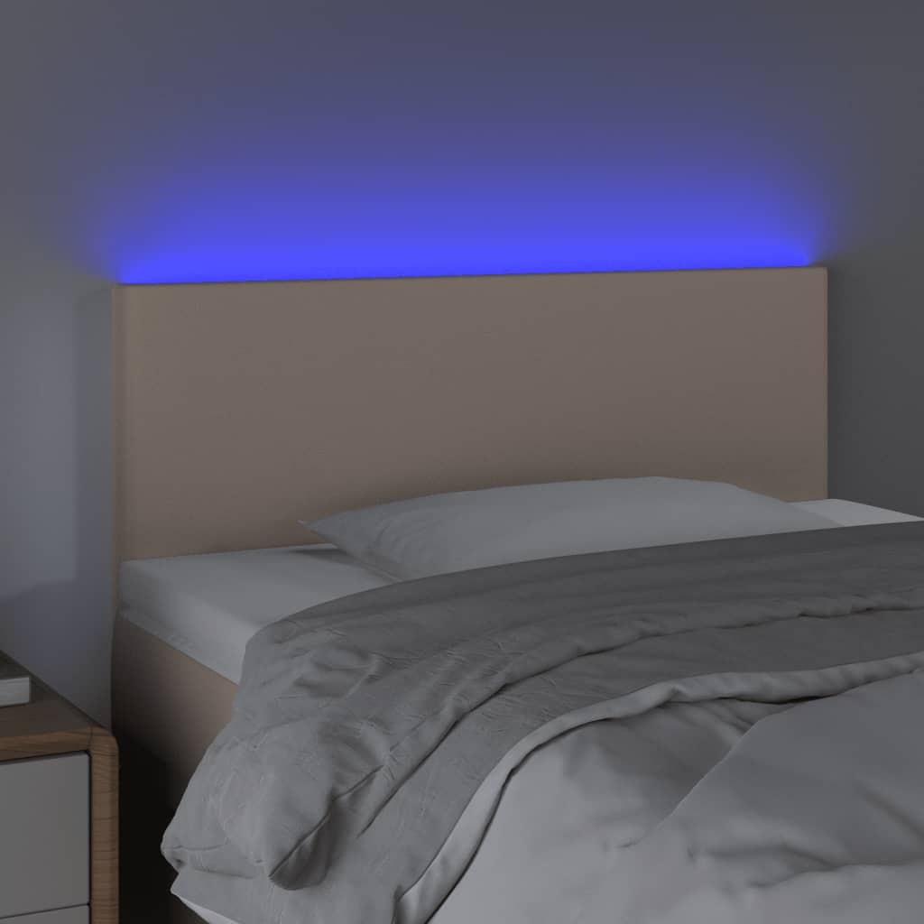 Hoofdbord Led Kunstleer Kleurig 90 x 5 x 78/88 cm Cappuccino