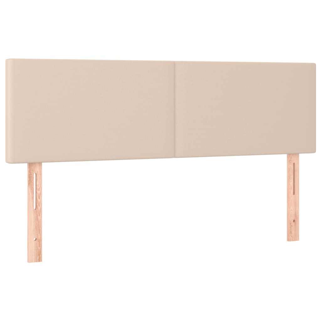 Hoofdbord LED 144x5x78/88 cm kunstleer cappuccinokleurig 144 x 5 x 78/88 cm Cappuccino