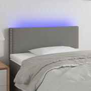 Hoofdbord 80x5x78/88 cm stof donkergrijs met LED