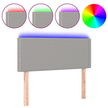 Hoofdbord Led Stof Lichtgrijs 90 x 5 x 78/88 cm